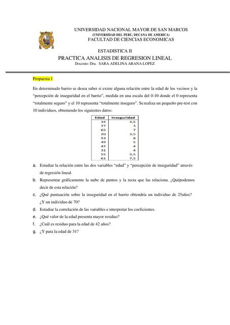 Práctica Análisis de Regresión Lineal 