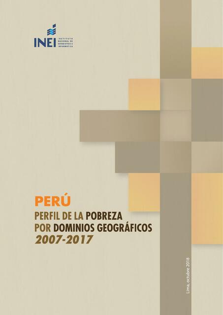 INEI Perú Perfil de la pobreza por dominios geográficos 