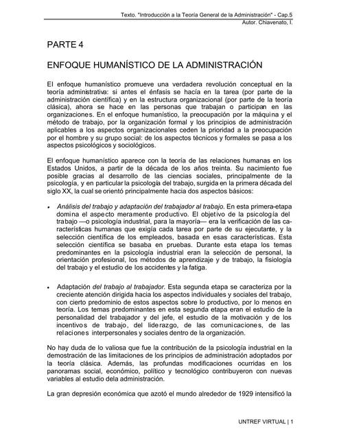 Teoría humanista de la administración