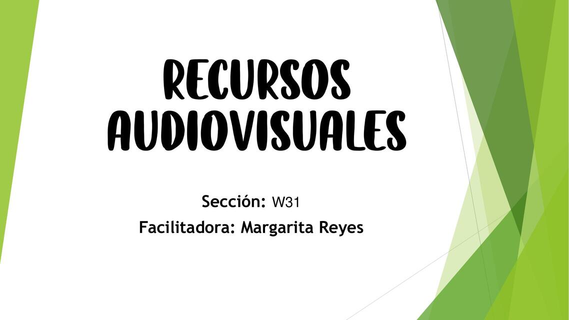 Recursos Audiovisuales 