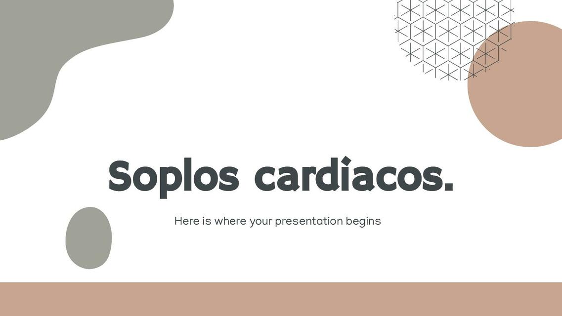 Fisiopatología Soplos