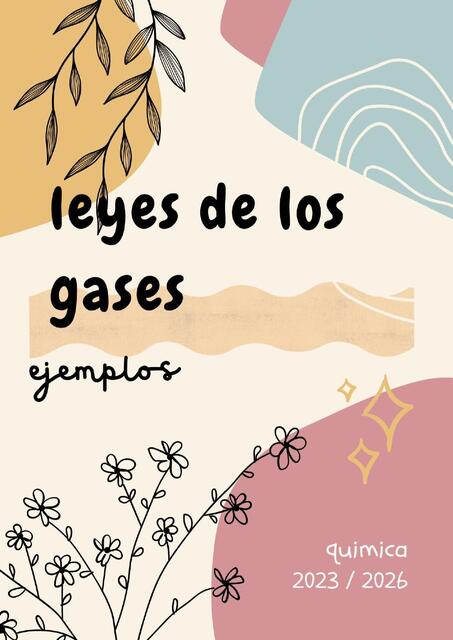 Leyes de los gases