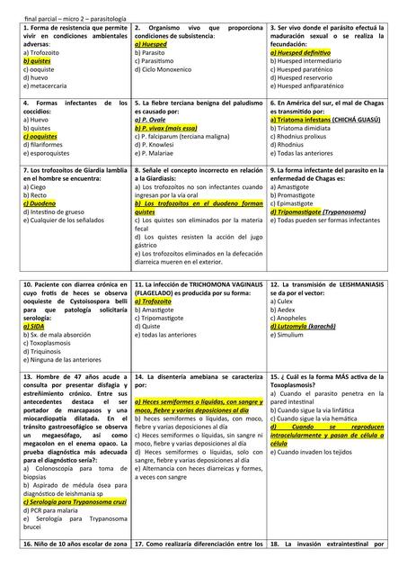 Microbiologia 2 Resumo PROVA FINAL 1