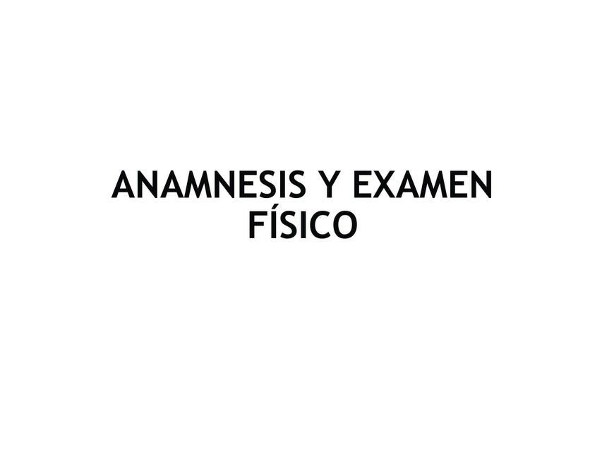 anamnesis