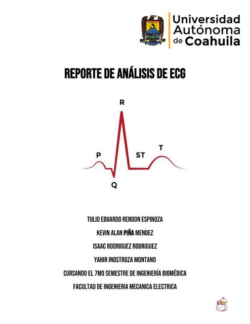 Reporte Análisis ECG 