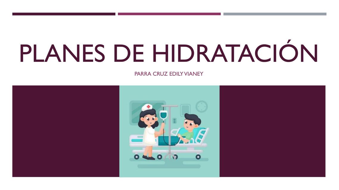 Planes de hidratación  