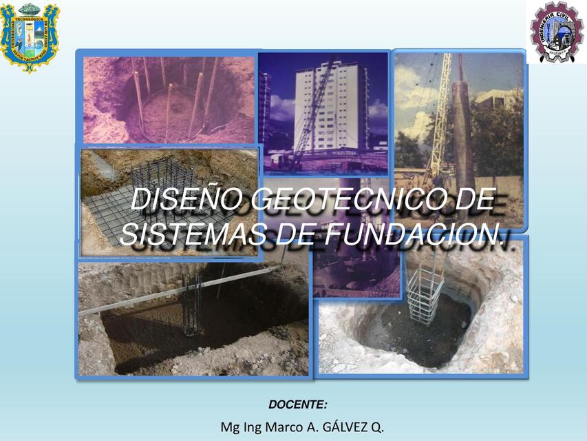 Diseño Geotécnico de Cimentaciones  