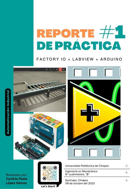 reporte de practica 1 : FACTORY I/O+LABVIEW+ARDUINO escena from A to B