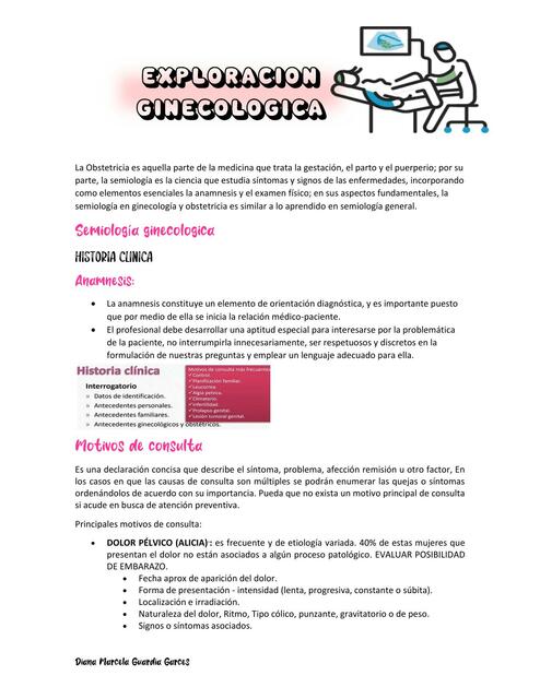 EXPLORACION GINECOLOGICA