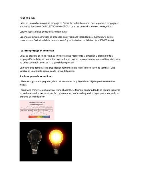 ¿Qué es la luz?