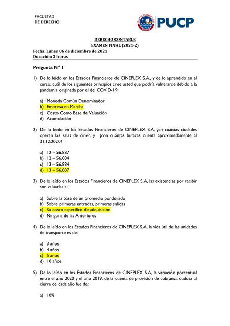 Examen Contable 2