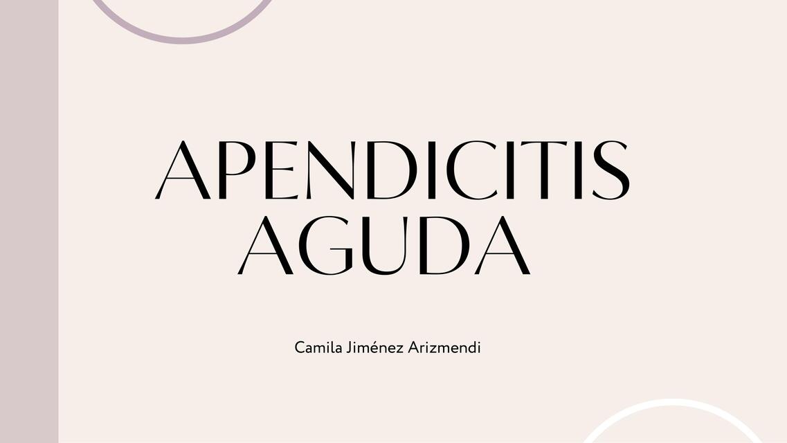 Apendicitis aguda 