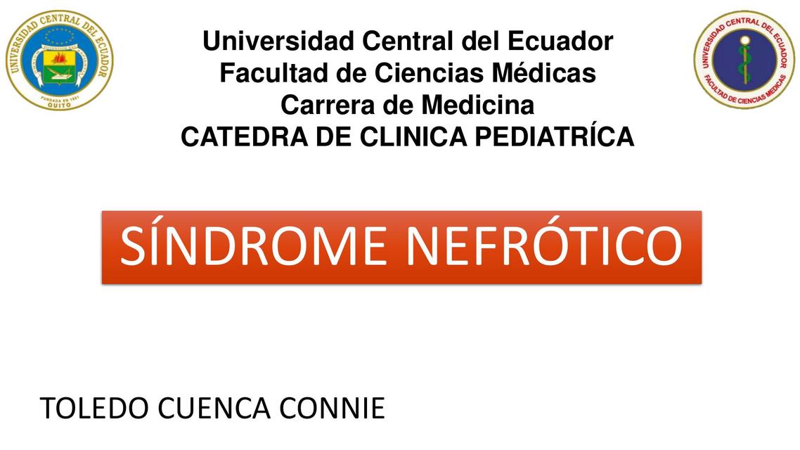 SÍNDROME NEFRÍTICO EN PEDIATRIA