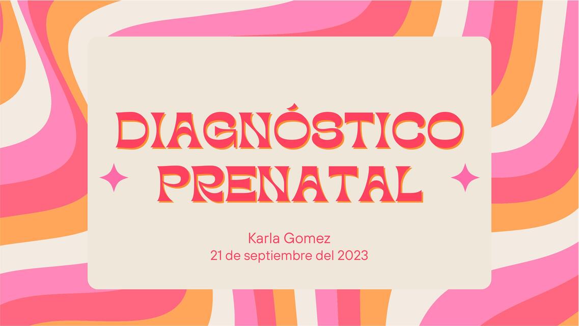 Diagnóstico prenatal