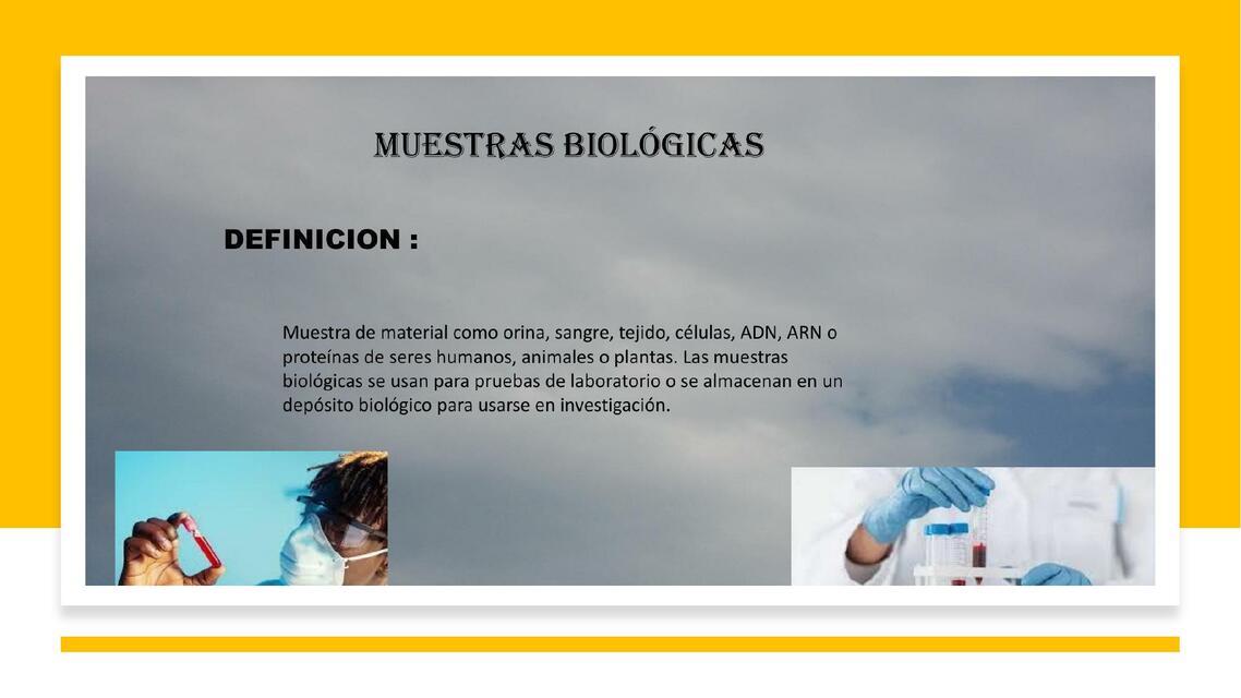 Muestras Biológicas 