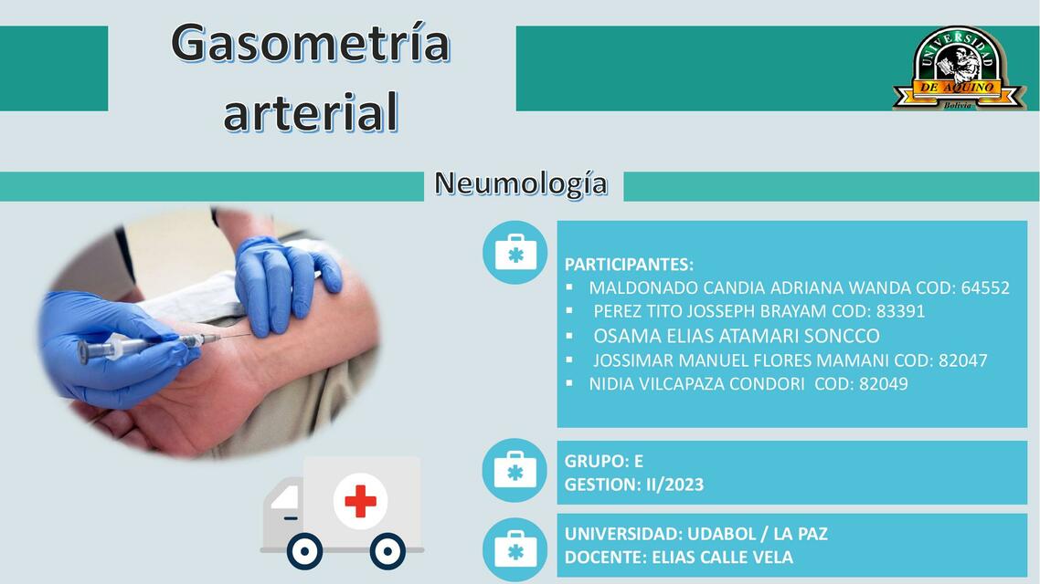 Gasometría Arterial 