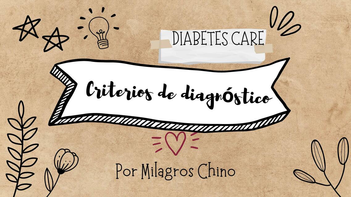 Criterios de Diagnóstico 