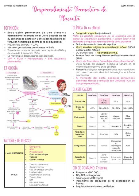 DESPRENDIMIENTO PREMATURO DE PLACENTA