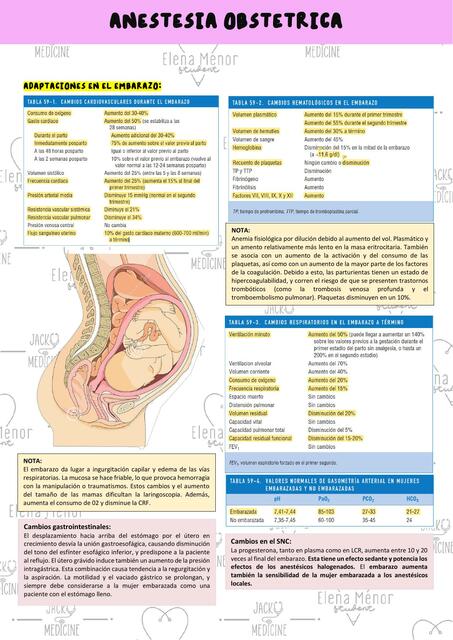 ANESTESIA OBSTETRICA