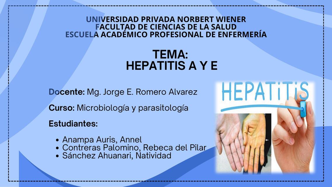 Hepatitis A y E 