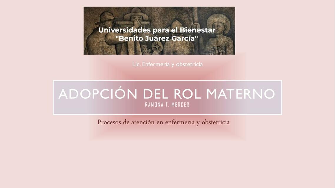 Adopción del rol materno