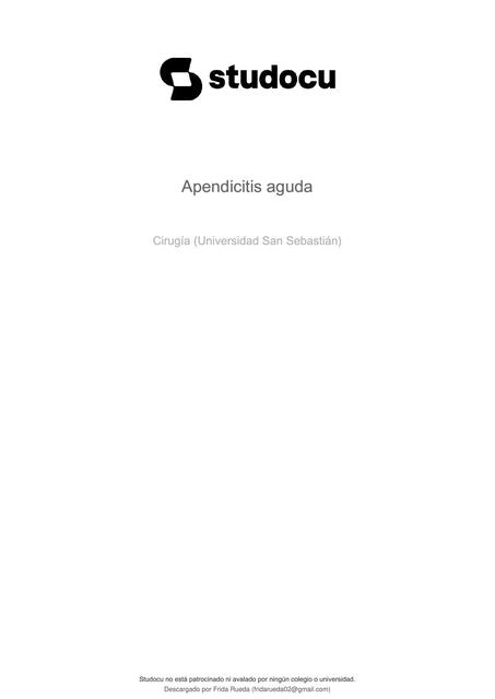 Apendicitis aguda  