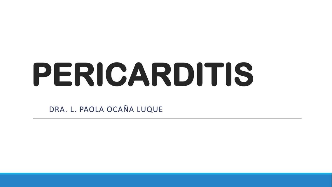 Pericarditis