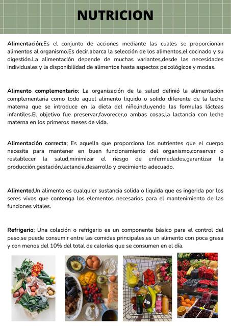 Nutrición