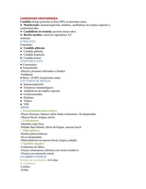 Candidiasis Orofaríngea 