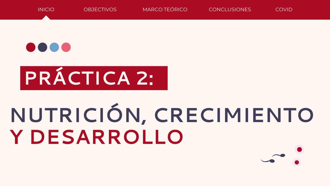 Nutrición, Crecimiento y Desarrollo