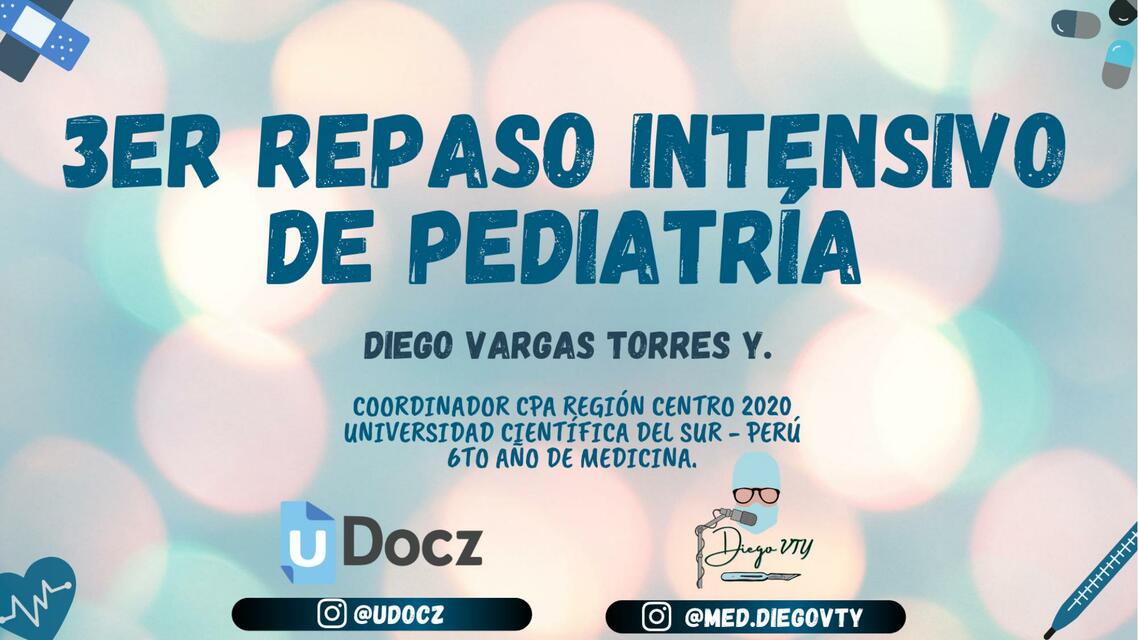 3er Repaso Intensivo Pediatría