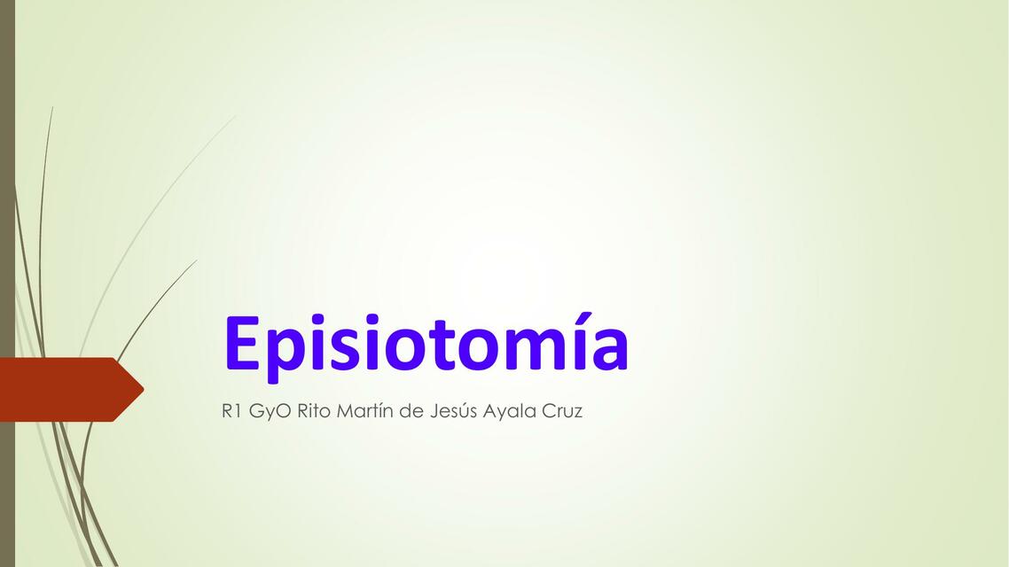 Episiotomía 1