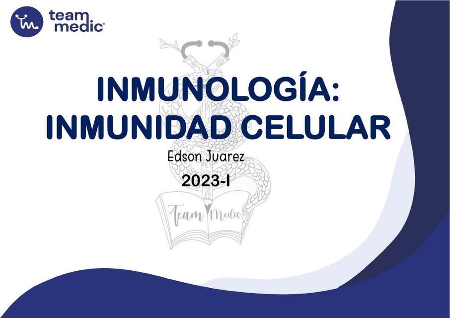 Inmunología:inmunidad celular 