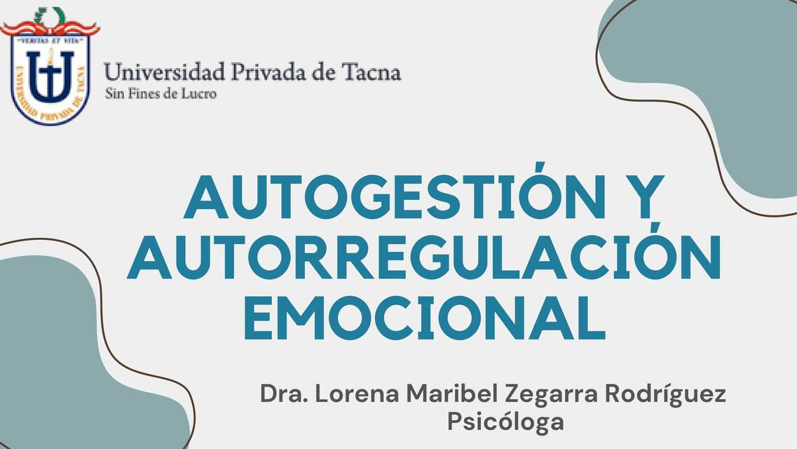 Autogestión y autorregulación emocional