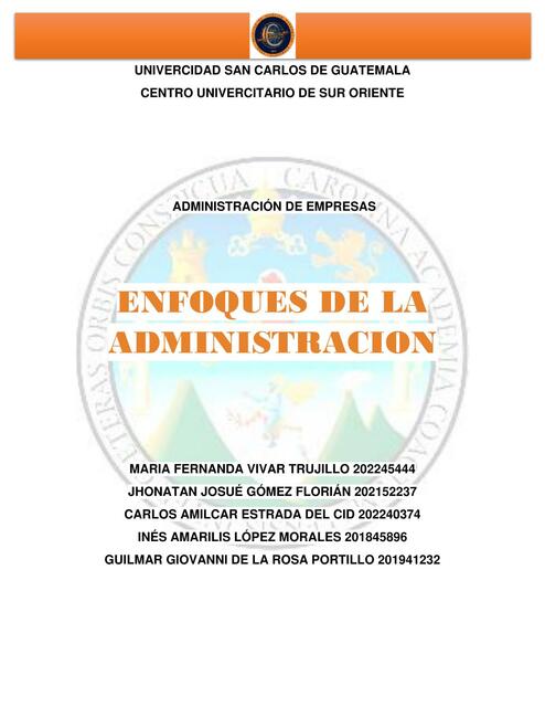 Enfoques de la Administración