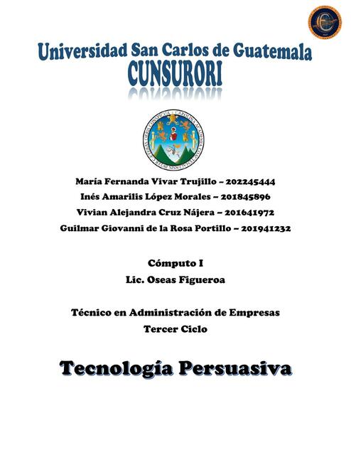 Tecnología Persuasiva 