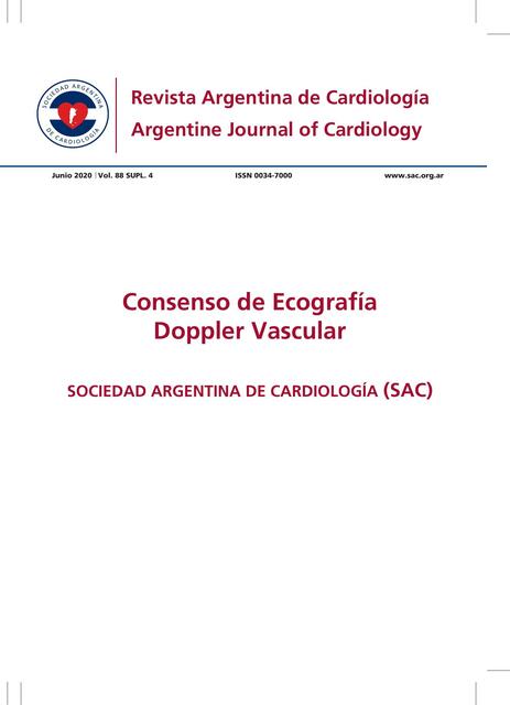 Consenso de Ecografía Doppler Vascular | Jose rene Rebollo padilla | uDocz
