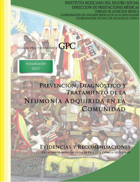 Prevención, diagnostico y tratamiento  de la neumonia adquirida en la comunidad 