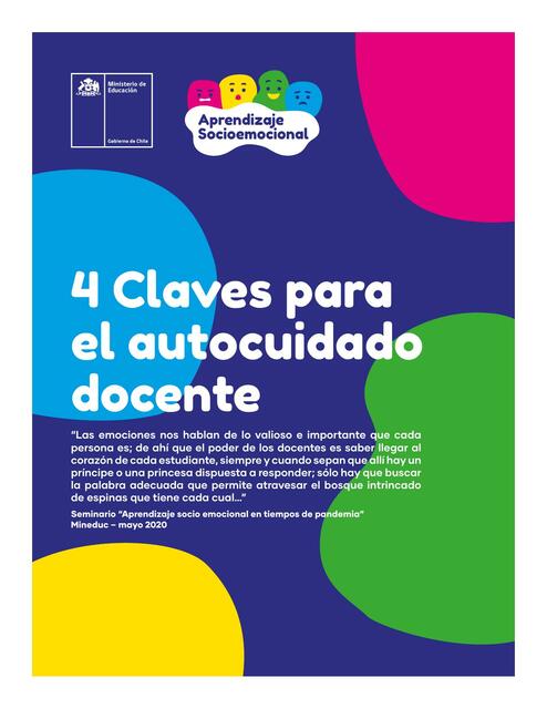 4 Claves para el Autocuidado Docente 