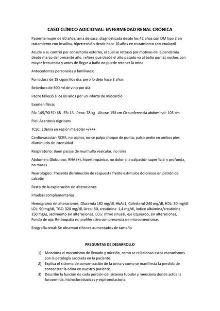 Caso clínico adicional: enfermedad renal crónica