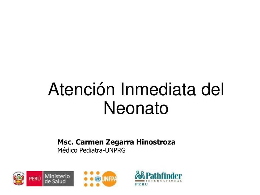 Atención Inmediata del Neonato