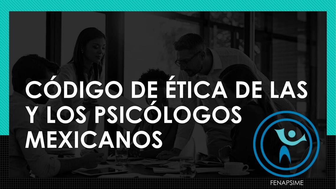 Código de ética de las psicólogos mexicanos 