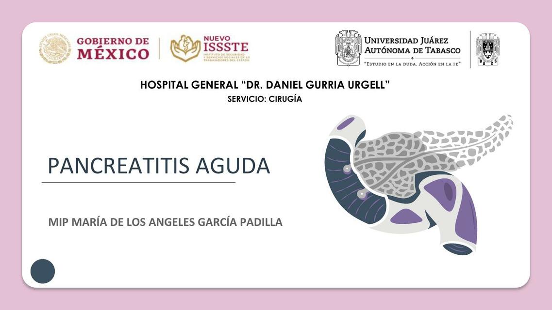 PANCREATITIS AGUDA