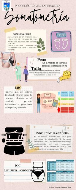 Infografía de somatometría 