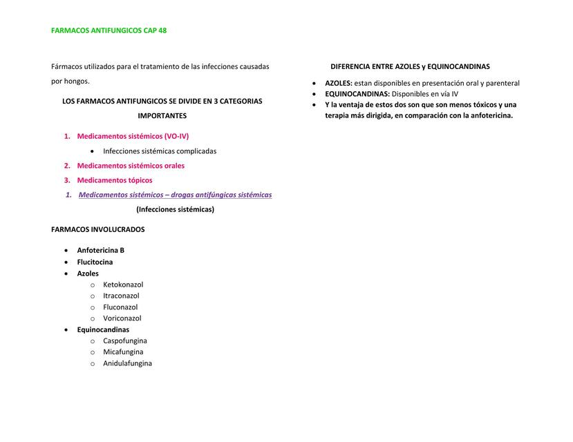 Capitulo 48- ANTIFUNGICOS