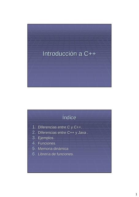 Introducción a C++ | Estadística e informática | uDocz
