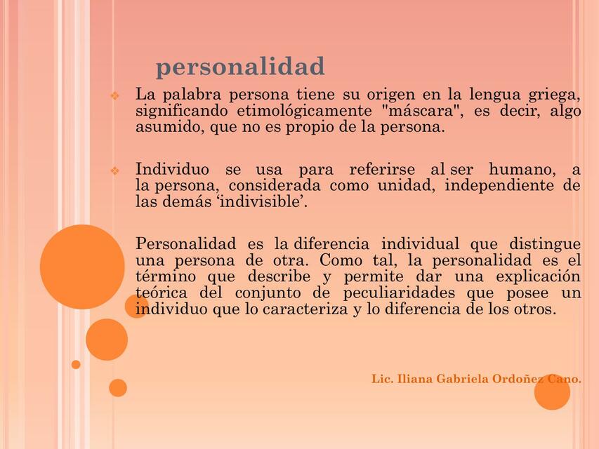 Personalidad 