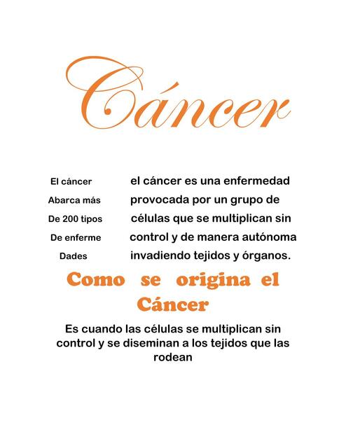 Cáncer