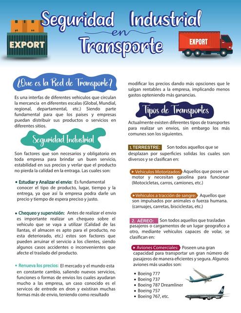 Seguridad Industrial en Transporte