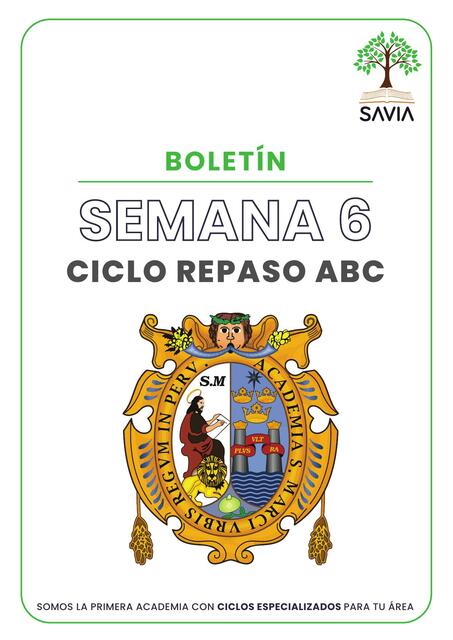 SEMANA 6 BOLETÍN ABC - Razonamiento matemático